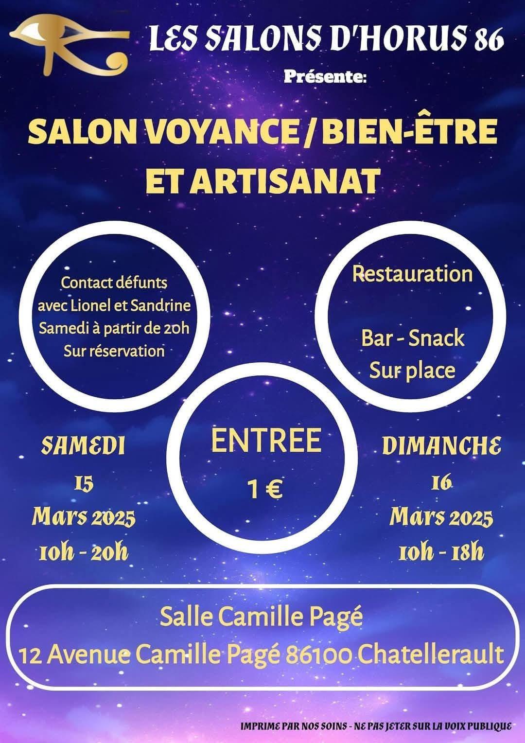 Salon Voyance, bien-être et artisanat à Chatellerault