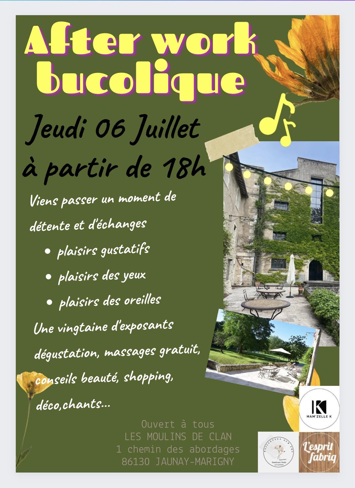 After work bucolique le 6 juillet